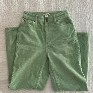 Green Corduroy Pants